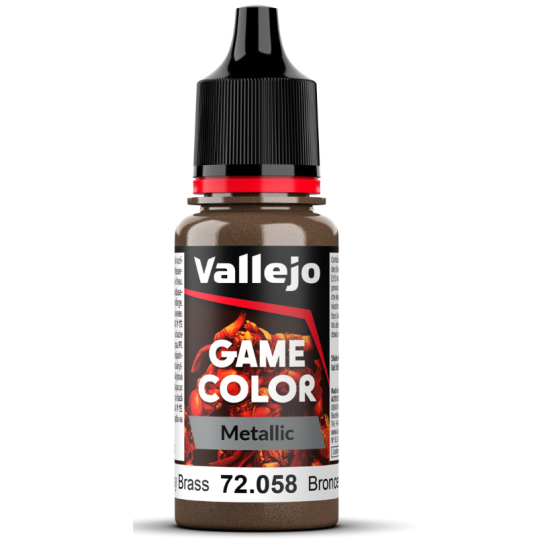 Vallejo Game Color 72.058 Brassy Brass, 18 ml